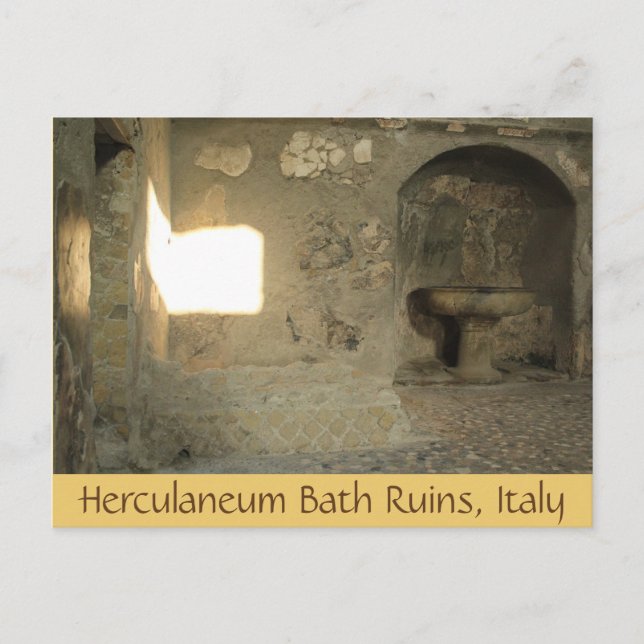 Postal Ruinas Herculaneum Bath, Campania, Italia Postcard (Anverso)