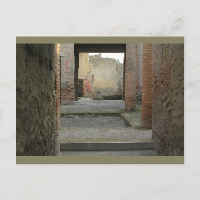 Postal Ruinas Herculaneum, Campania, Italia Postcard (Anverso)