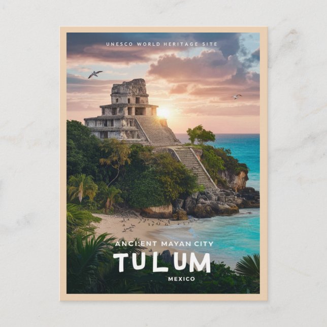 Postal Ruinas maya de Tulum (Anverso)