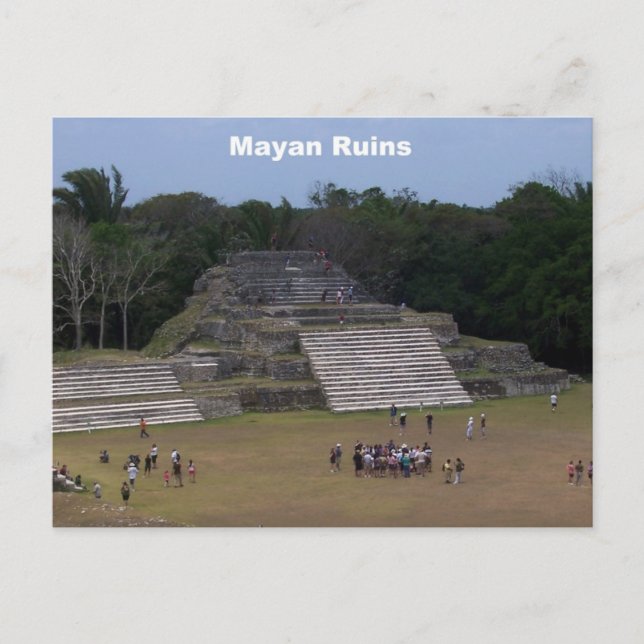 Postal Ruinas mayas (Anverso)