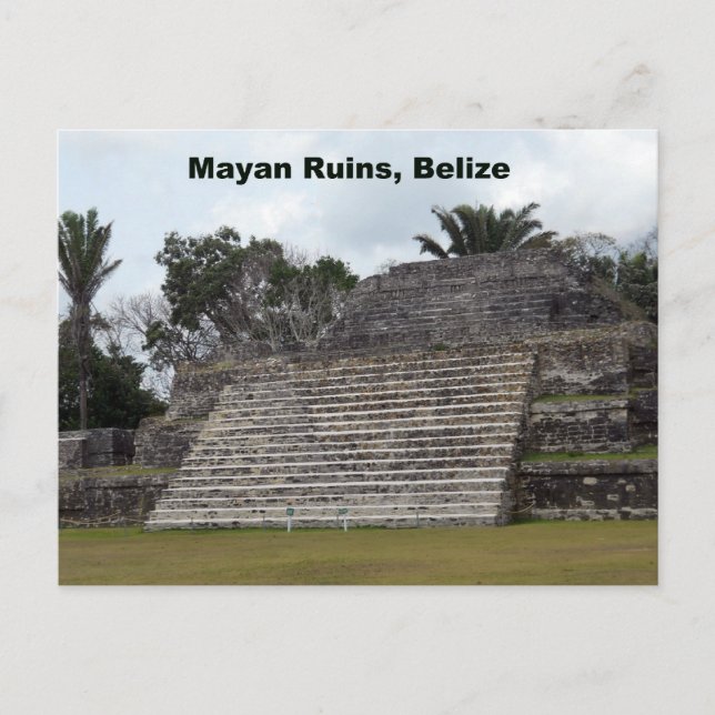 Postal Ruinas mayas, Belice (Anverso)