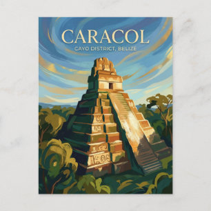 Postal Ruinas Mayas de Caracol, Belice