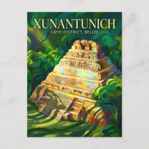 Postal Ruinas Mayas de Xunantunich en Belice
