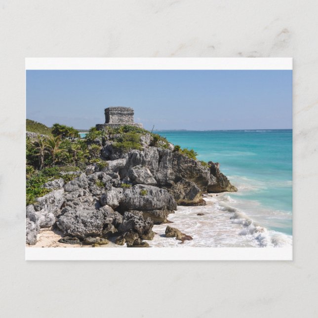 Postal Ruinas mayas en Tulum México (Anverso)