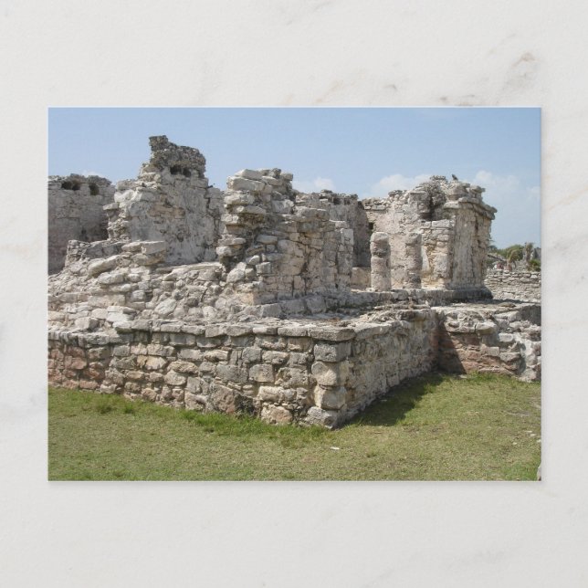 Postal Ruinas mayas, Tulum, México (Anverso)