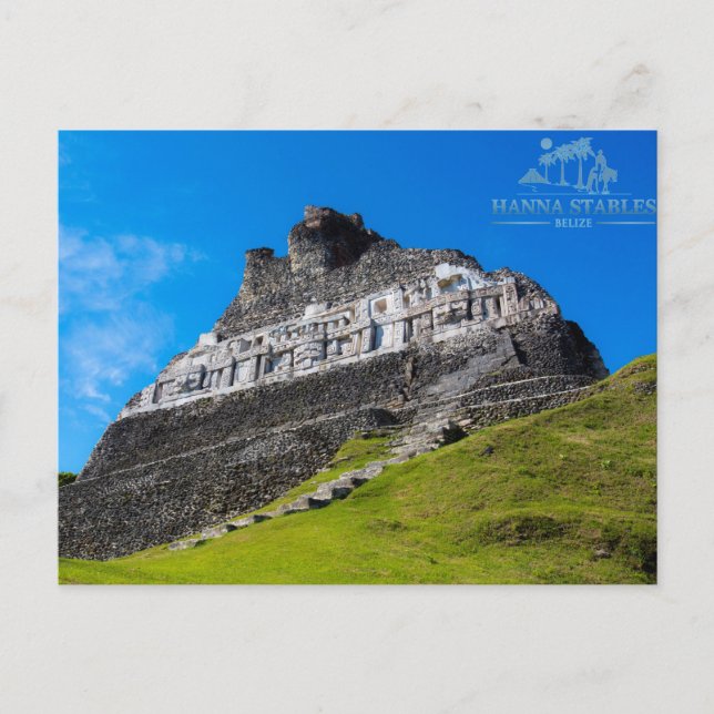 Postal Ruinas mayas Xunantunich en Belice (Anverso)