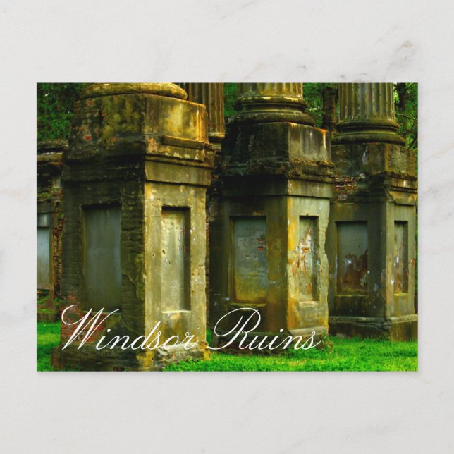 Postal Ruinas Windsor, Misisipi (Anverso)