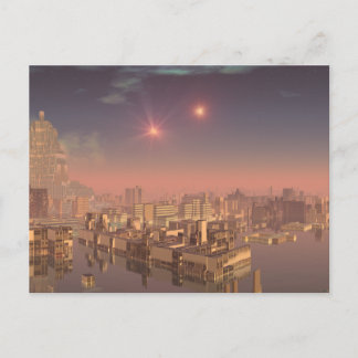 Postal Rujjipet Alien City con Suns binarios