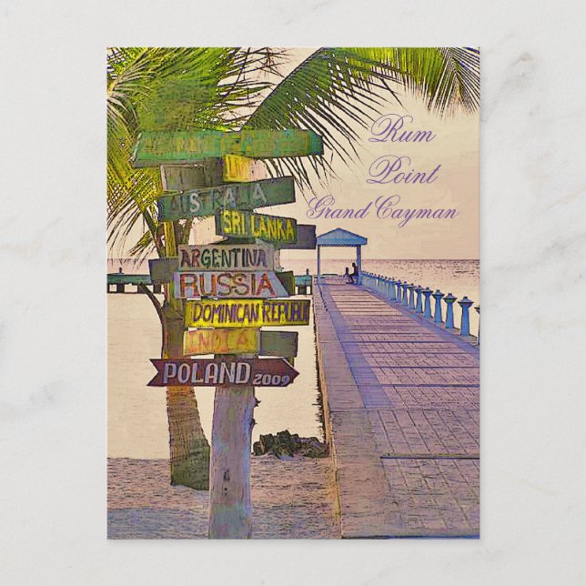 POSTAL RUM POINT, GRAND CAYMAN ISLAND (Anverso)