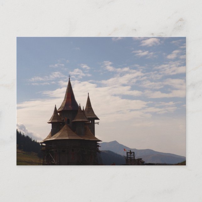 Postal Rumania, el Moldavia, iglesia ortodoxa (Anverso)