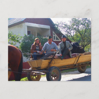 Postal Rumania, el Moldavia, la tarde conmuta