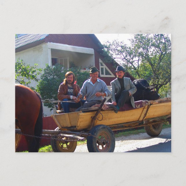 Postal Rumania, el Moldavia, la tarde conmuta (Anverso)