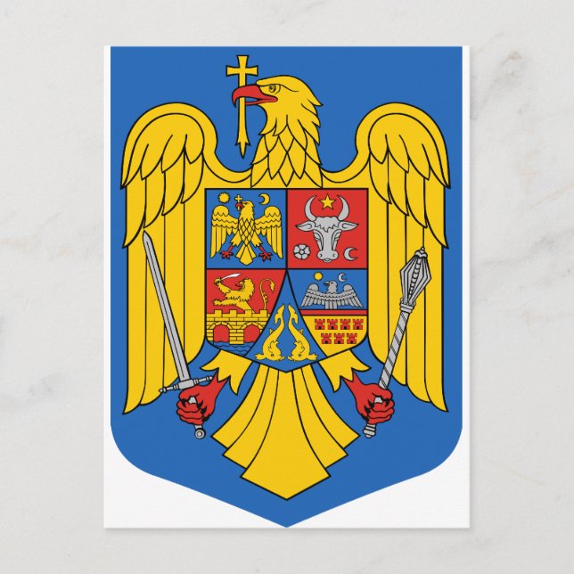 Postal Rumania - Escudo de armas. Emblem (Anverso)