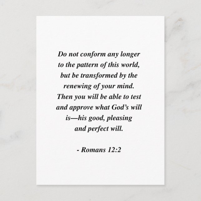 POSTAL RUMANOS 12:2 (Anverso)