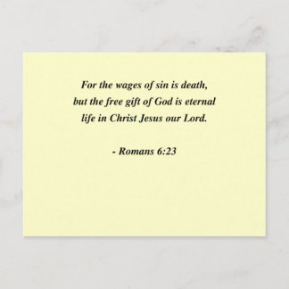 POSTAL RUMANOS 6:23