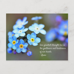 Postal Rumi. Cita inspiradora sobre la vida.