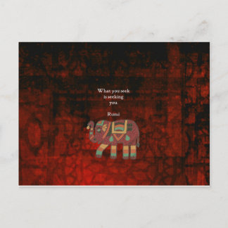 Postal Rumi inspirador lo que buscas cita