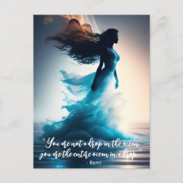 Postal Rumi Ocean Quote Dreamscape