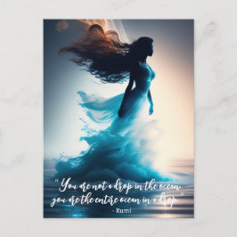 Postal Rumi Ocean Quote Dreamscape