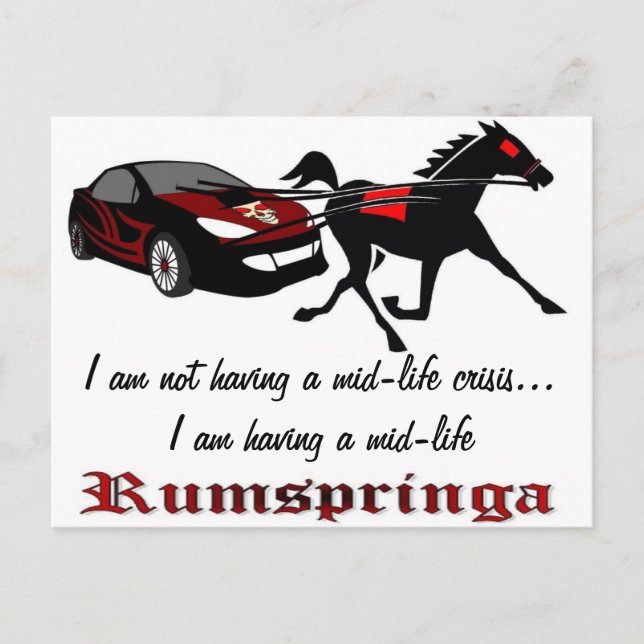 Postal Rumspringa de Mediana Vida (Anverso)