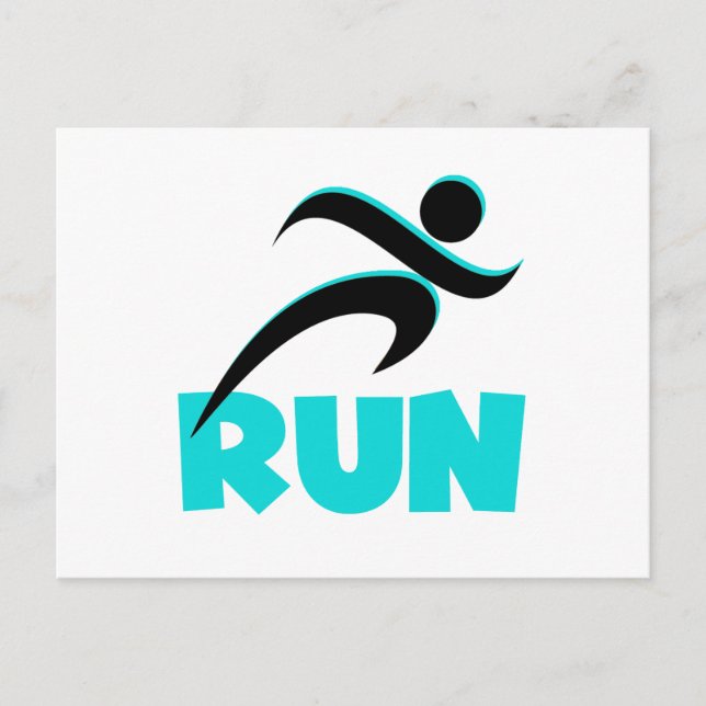 Postal RUN Aqua (Anverso)