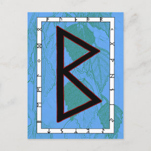 Postal Rune Berkano - Postcard Madre Tierra