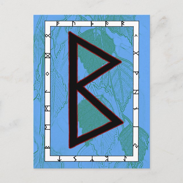 Postal Rune Berkano - Postcard Madre Tierra (Anverso)