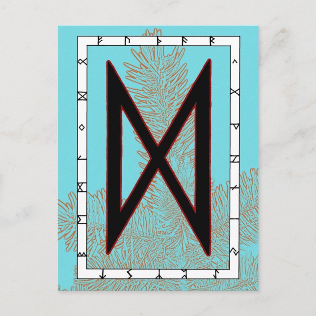 Postal Rune Dagaz - Postcard de gran avance (Anverso)