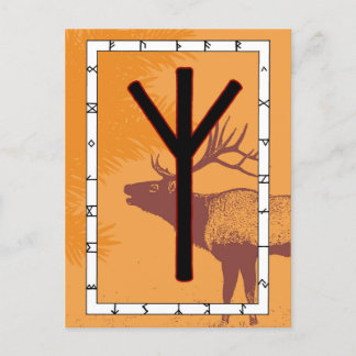 Postal Rune Elhaz - Postcard de protección