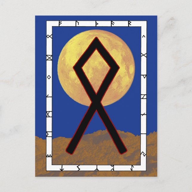 Postal Rune Othala - Postcard residencial (Anverso)