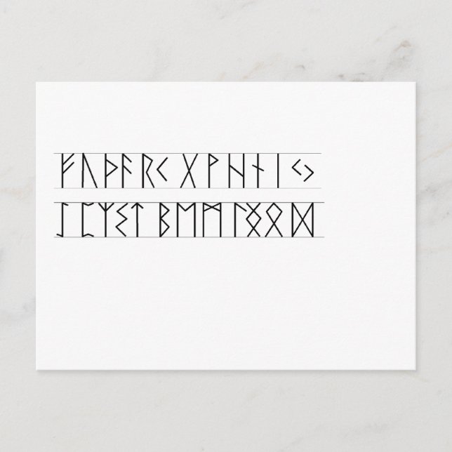 Postal Runes Elder Futhark (Anverso)