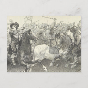 Postal Rupert en la batalla de Edgehill