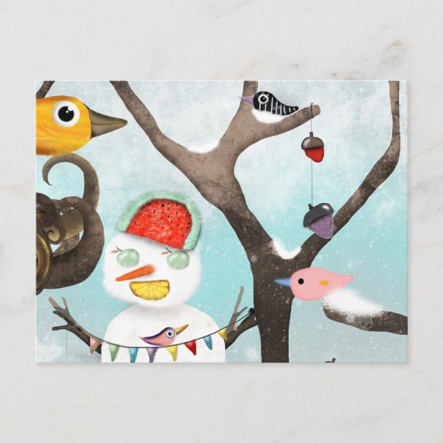 Postal Rupydetequila Winter Snowman (Anverso)