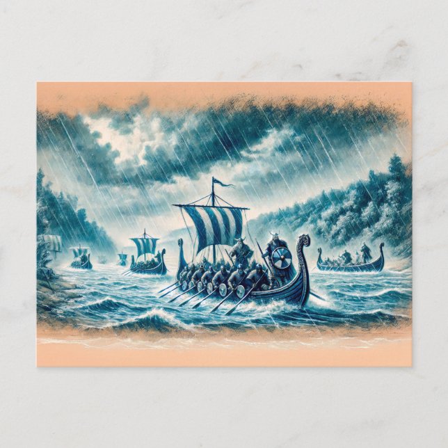 Postal Rus de Kievan sobre el nieper en el dibujo de una  (Anverso)