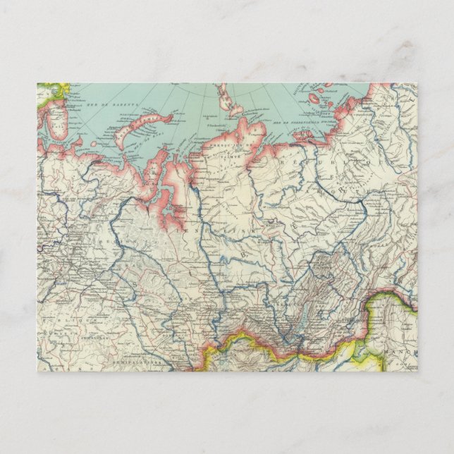 Postal Rusia, Corea y Asia (Anverso)