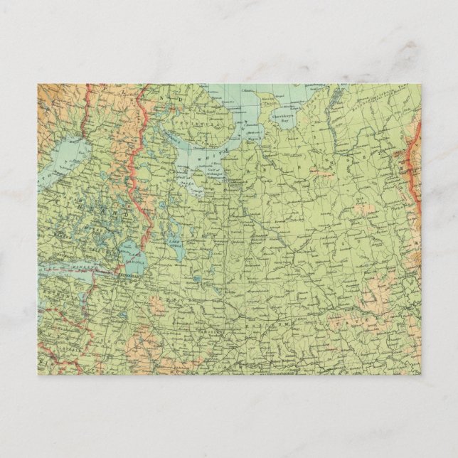 Postal Rusia del Norte y Finlandia (Anverso)