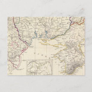 Postal Rusia en Europa Parte VIII con mapa de índices