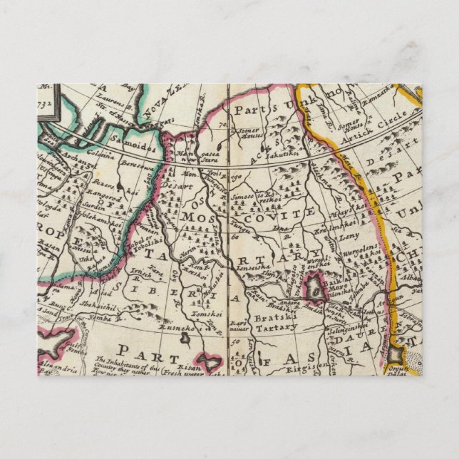 Postal Rusia, Kazajstán, Asia (Anverso)