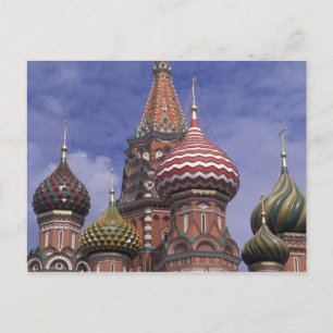 Postal Rusia, Moscú, Plaza Roja. famosas cebolla de San
