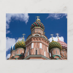 Postal Rusia, Moscú, Plaza Roja. St. Basil 2