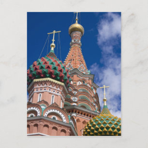 Postal Rusia, Moscú, Plaza Roja. St. Basil 5