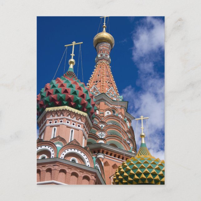 Postal Rusia, Moscú, Plaza Roja. St. Basil 5 (Anverso)
