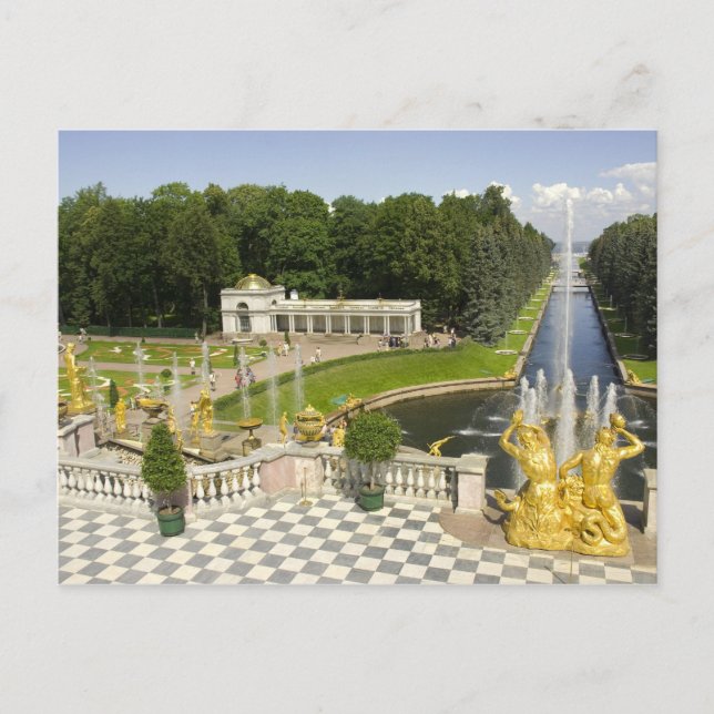 Postal Rusia. Petrodvorets. Palacio de Peterhof. Peter (Anverso)
