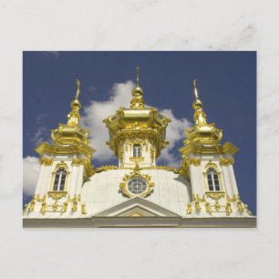 Postal Rusia. Petrodvorets. Palacio Peterhof. Pedro el 4