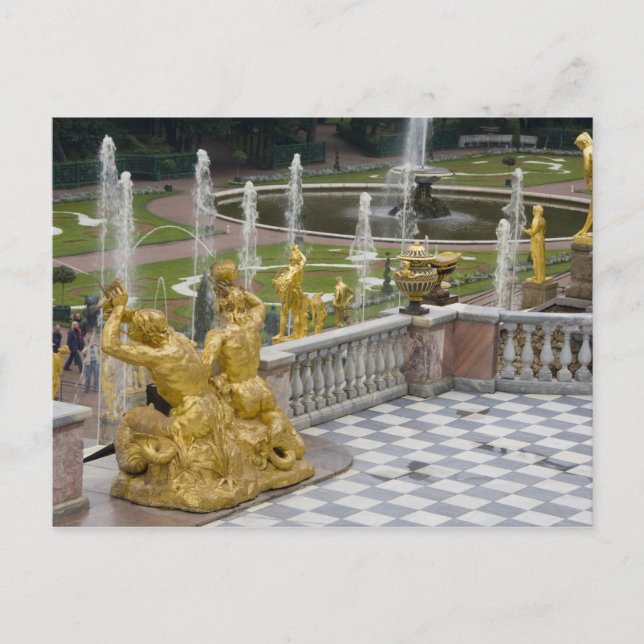 Postal Rusia, San Petersburgo, Peterhoff (alias 2 (Anverso)