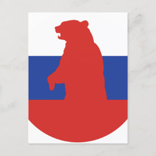 Postal Rusia tiene bandera nacional rusa
