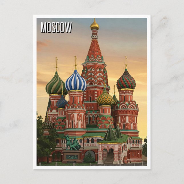 Postal Rusia: Viajes a Moscú (Anverso)