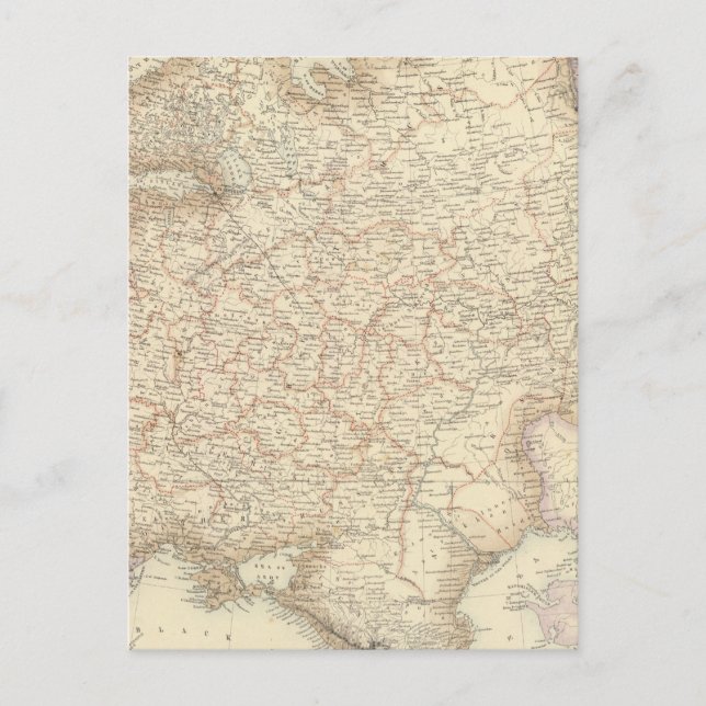 Postal Rusia y Europa (Anverso)