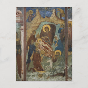 Postal Rusia, Yaroslavl, fresco en la Catedral de St. 2