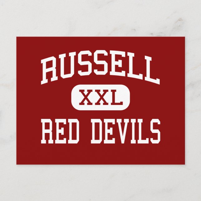 Postal Russell - Red Devils - High - Russell Kentucky (Anverso)